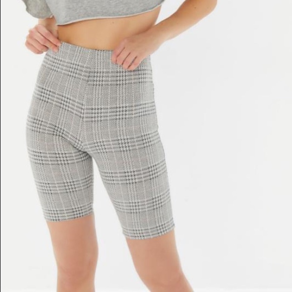 Urban Outfitters Plaid Biker Shorts Size S